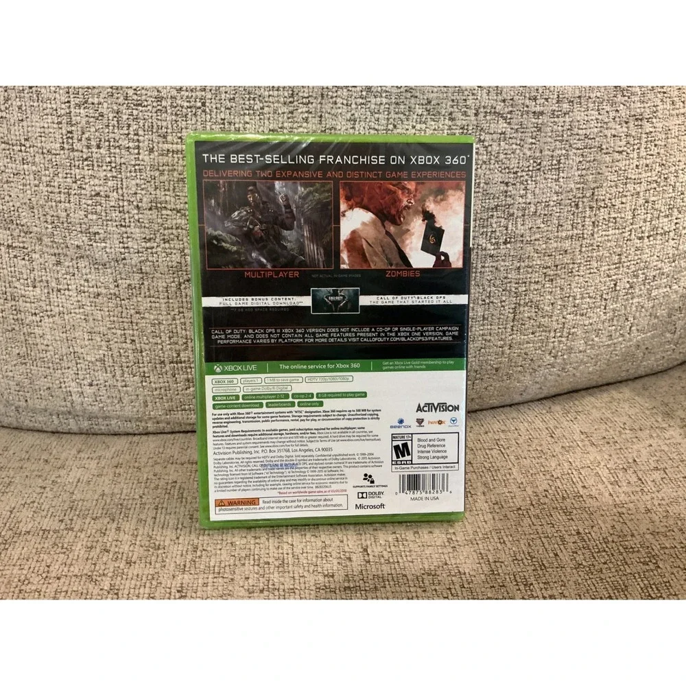 Call‎ of Duty Black Ops III Xbox 360 Platinum Hits New Sealed Activision COD BO3